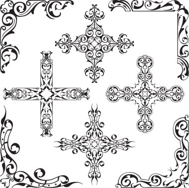 Barok lüks köşe güzel ayarlamak