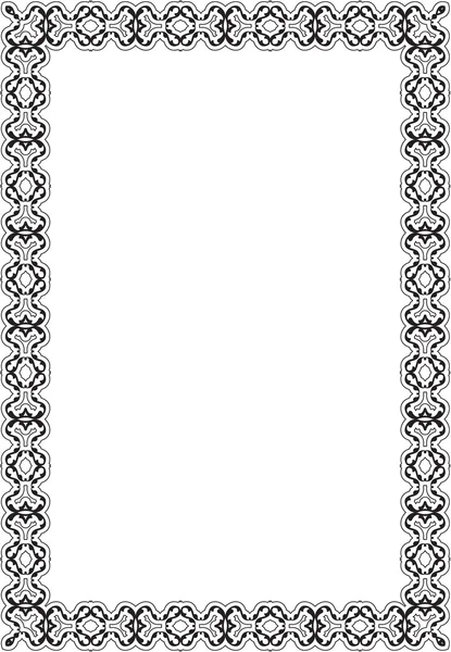 Baroque ornament swirll art page — Stock Vector