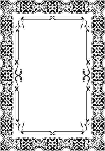 Orient bok art frame — Stock vektor