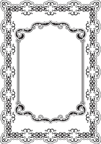 The ornate nice frame — Stock Vector