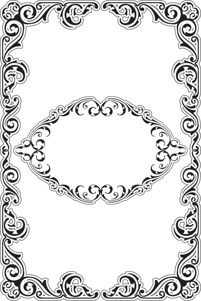 The perfect ornament baroque frame — Stock Vector