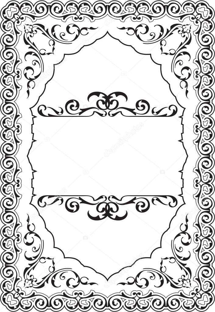 The scroll perfect ornament art border