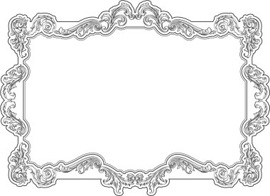 Barok retro çerçeve