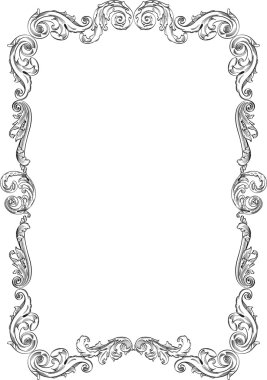 Vintage Barok sanat çerçeve