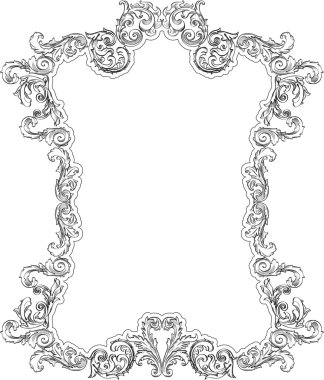 Vintage Barok çerçeve