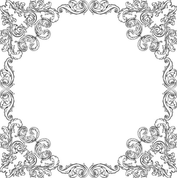 Viktorianska luxury art frame — Stock vektor