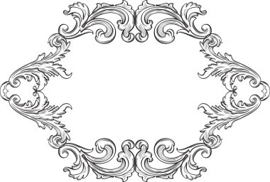 Acanthus sanat güzel vintage sayfa