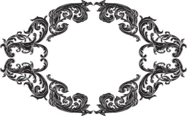 Siyah Victoria sanat çerçeve