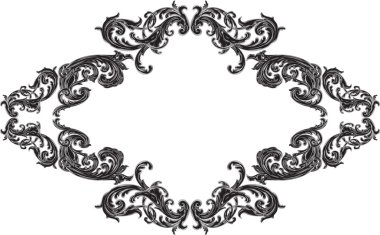 Acanthus desenli güzel çerçeve