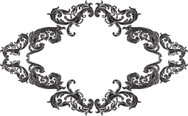 Nice frame met acanthus patroon — Stockvector