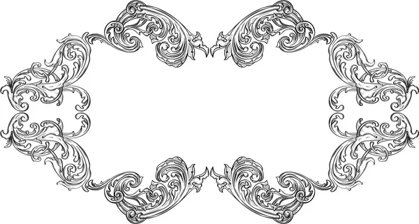 Cadre d'acanthe orné — Image vectorielle