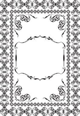 Barok güzel vintage sanat sayfa