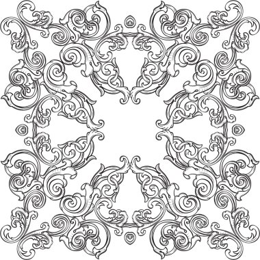 Rozet lüks elemanları ile