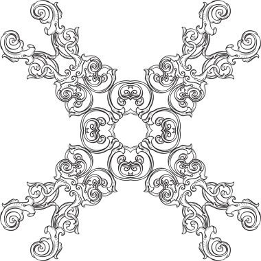 Victoria süslü rozet