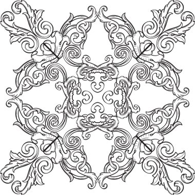 Victoria çok süslü sanat rozet