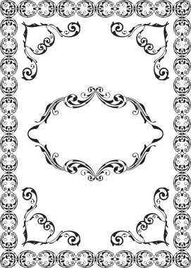 Vintage sanat Barok çerçeve