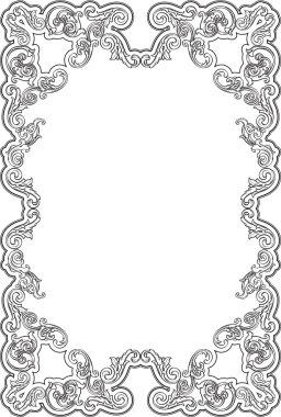 Vintage süslü iyi sayfa