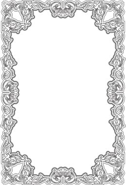 Vintage süslü sayfa