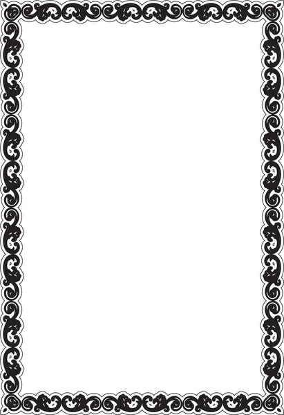 The baroque frame — Stock Vector