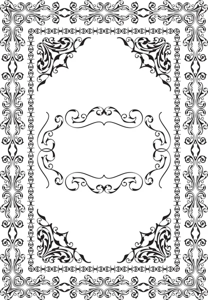 Belle page baroque — Image vectorielle