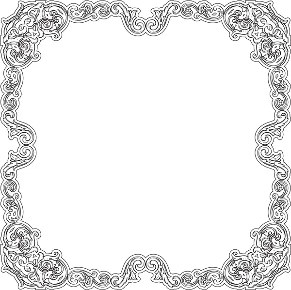 Luxe barok frame — Stockvector
