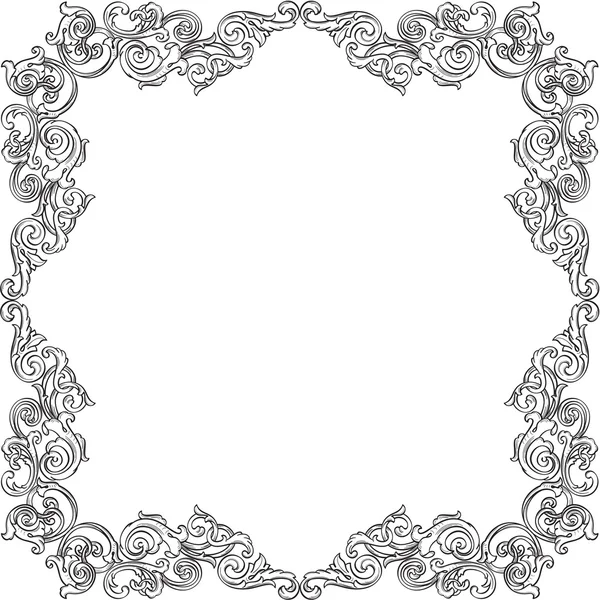 Victorian real ornate border — Stock Vector