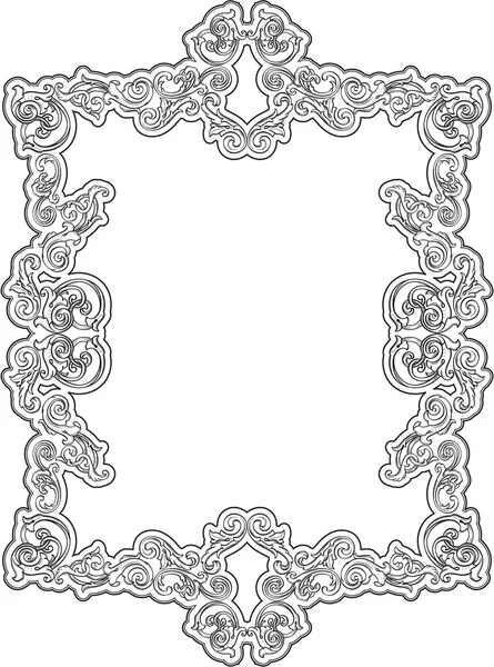 The fine retro frame — Stock Vector