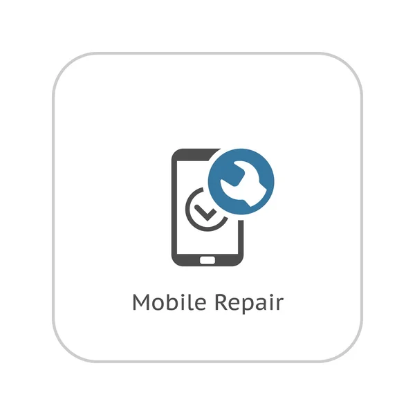 Mobil reparasjon Icon. Flate konstruksjoner . – stockvektor