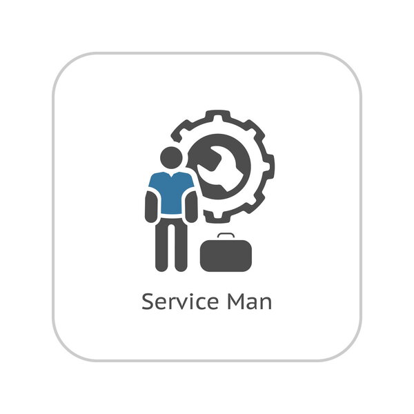 Икона Служащего. Плоский дизайн
.