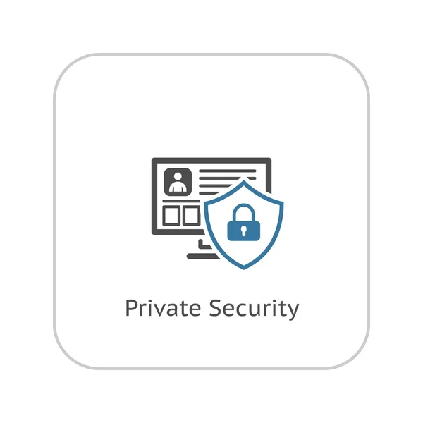 Private Security Icon. Flat Design. — Stock Vector