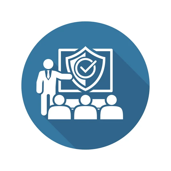 Icono de información de seguridad. Concepto de negocio . — Vector de stock