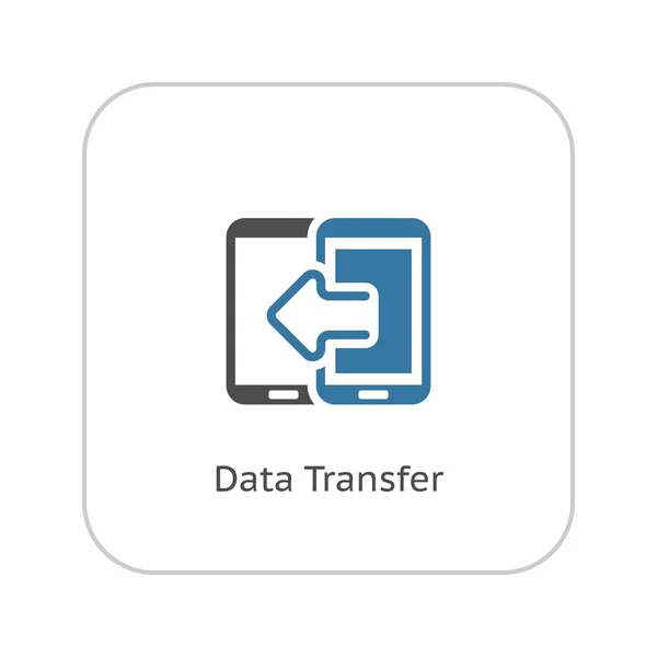 Ícone de transferência de dados. Design plano . —  Vetores de Stock