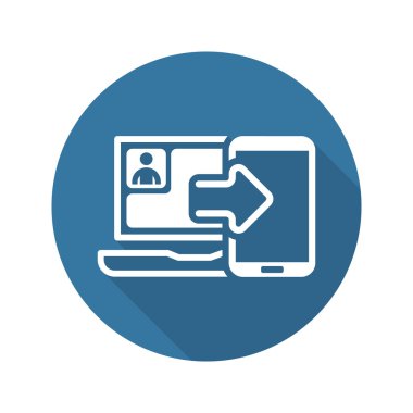 Eşitleme simgesi. Düz tasarım.