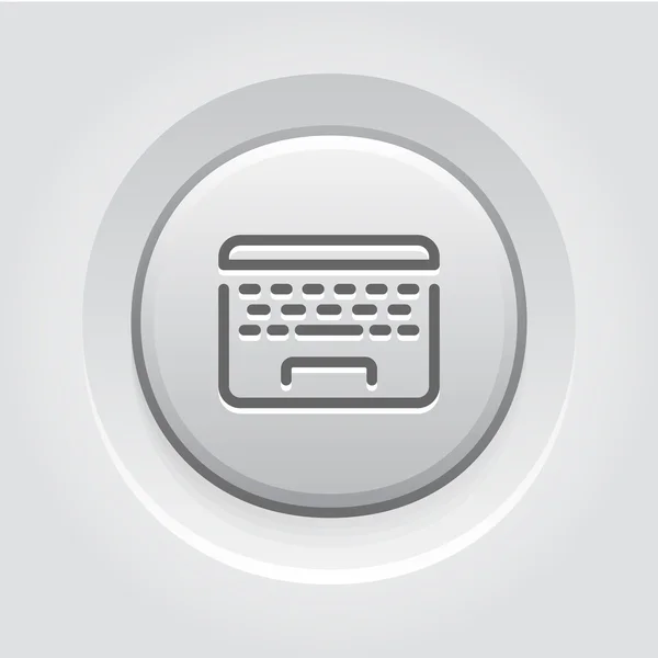 Ícone do botão Laptop . —  Vetores de Stock