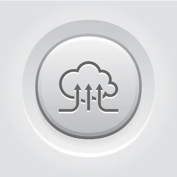 Icono de servicios de nube en línea — Vector de stock