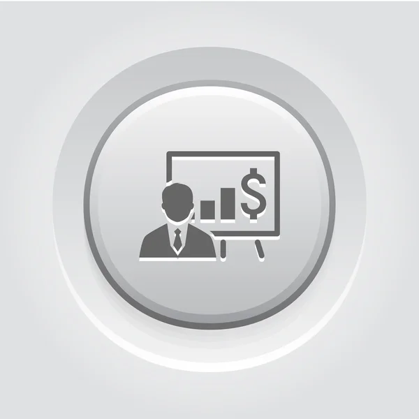Icono de formación empresarial. Aprendizaje online — Vector de stock