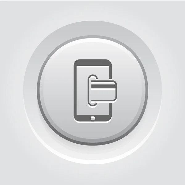 Mobile Banking Icon. Concetto aziendale — Vettoriale Stock