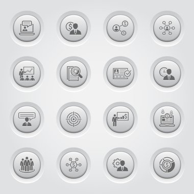 İş ve Finans Icons Set