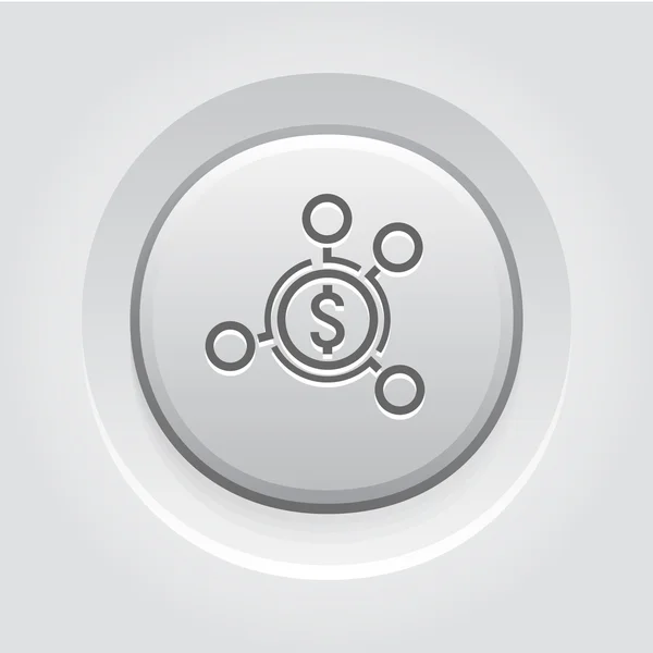 Icono de distribución de dinero — Vector de stock