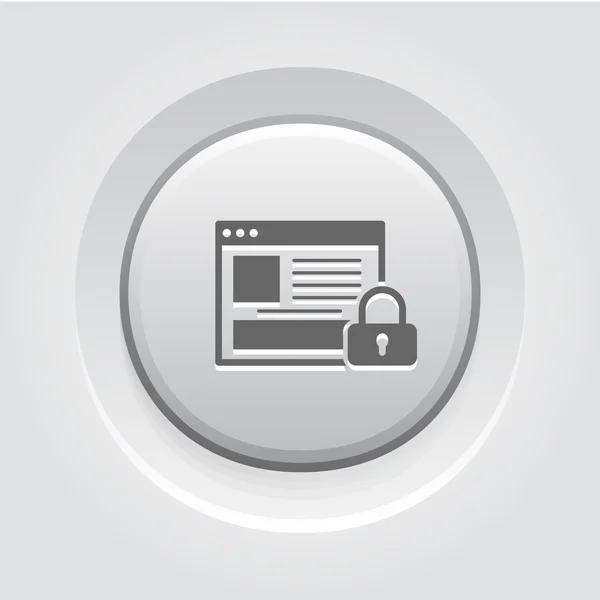 Icône de sécurité en ligne — Image vectorielle