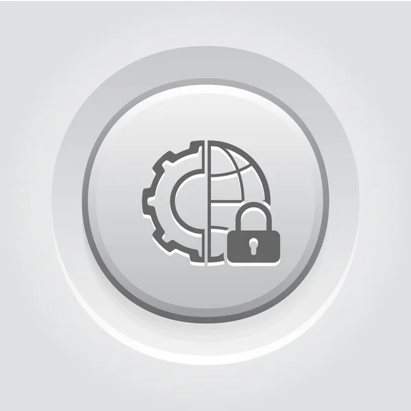 Icône de sécurité mondiale — Image vectorielle