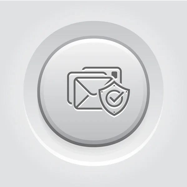 Ikona ochrony poczty e-mail — Wektor stockowy