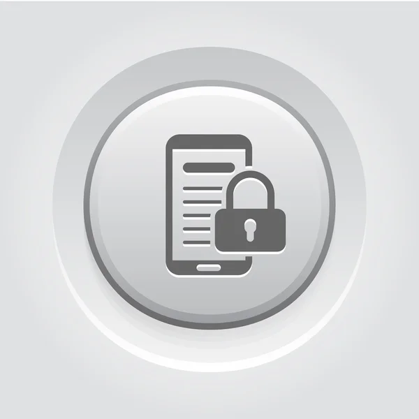 Icône de sécurité mobile — Image vectorielle