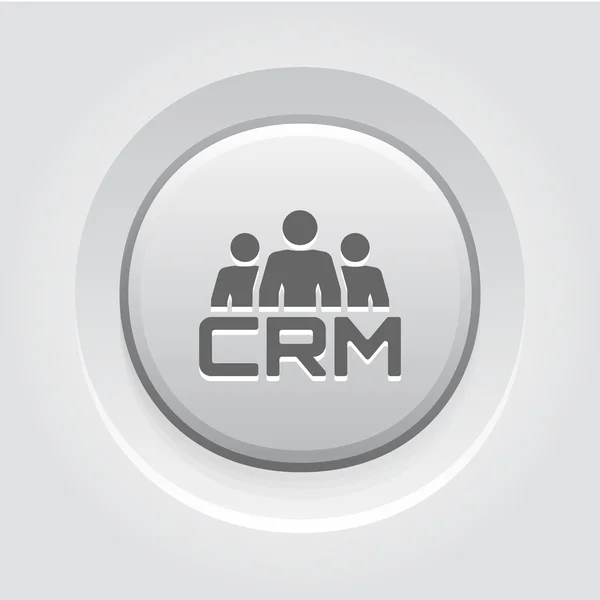 Икона CRM System. Плоский дизайн . — стоковый вектор