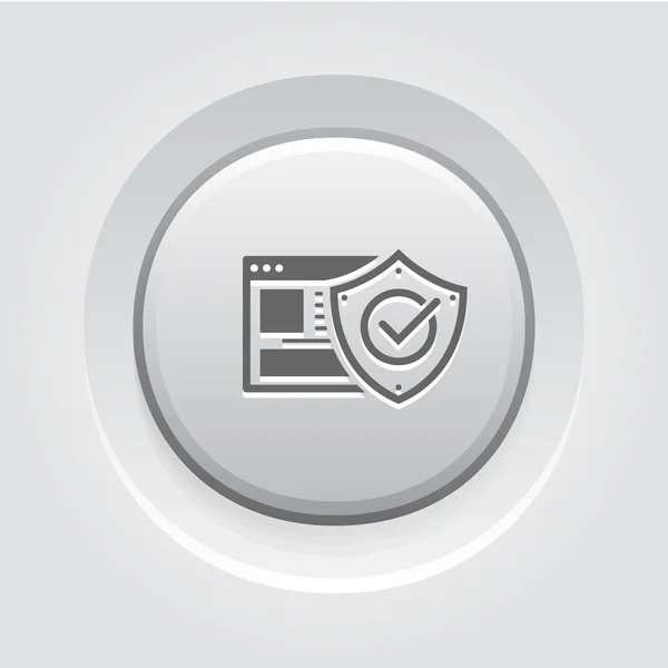 Online bescherming pictogram — Stockvector