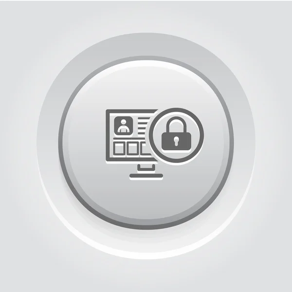 Icône de protection en ligne — Image vectorielle
