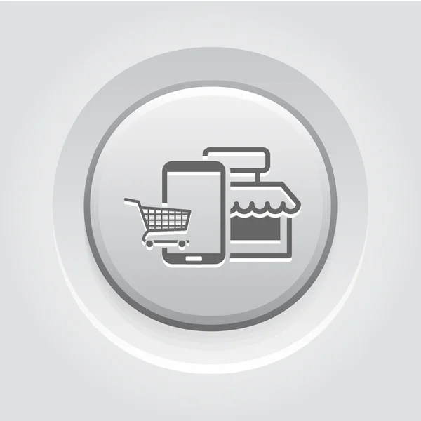 Online vásárlási ikon — Stock Vector