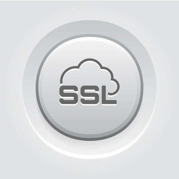 Cloud Security Icon. Flat Design. — Stock Vector