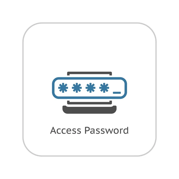 アクセス パスワード アイコン。フラットなデザイン. — ストックベクタ