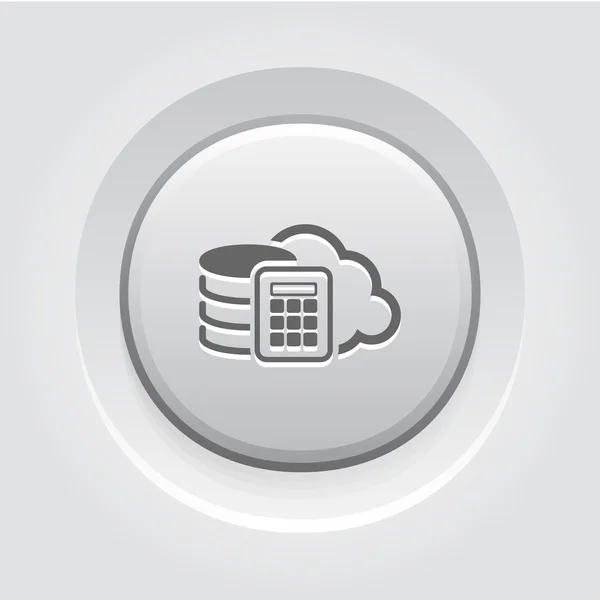 Secure Cloud Storage Icon. Design plano . — Vetor de Stock